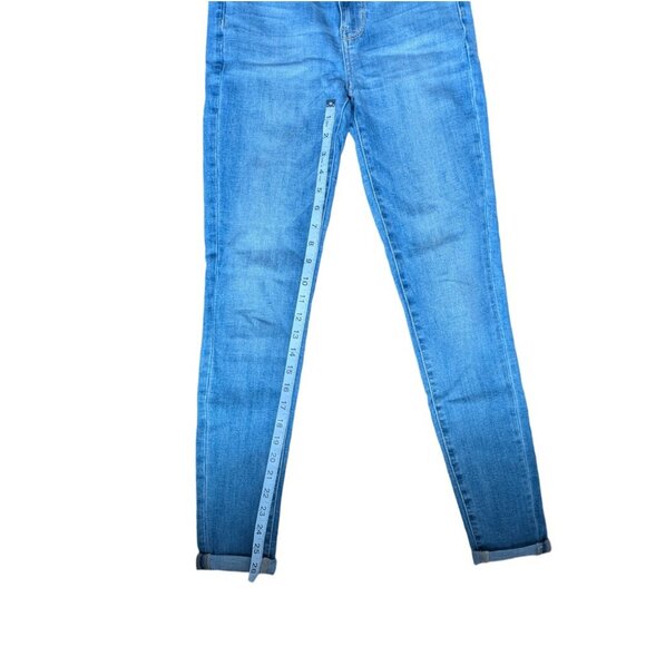 American Eagle Outfitters High Waisted Blue Skinny Jeans Women Size 2 - Picture 6 of 8